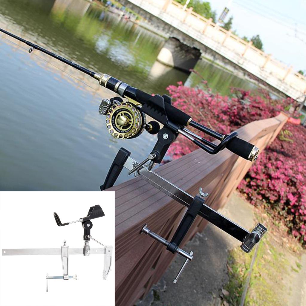 2pcs Fishing Boat Rods Holder Support Pole Bracket Ground Support Stand L