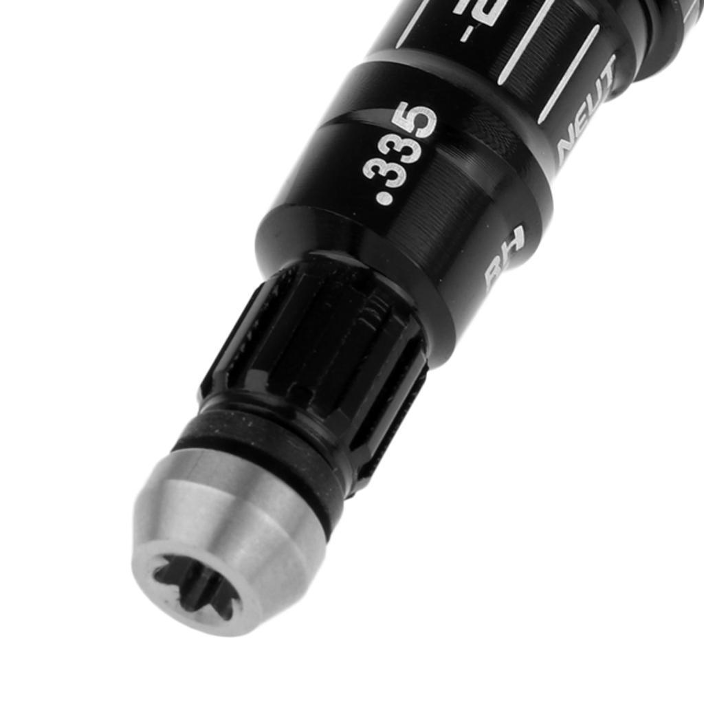 1 Pair Golf Shaft Sleeve Driver Adapter Ferrule 0.335 LH/RH Black
