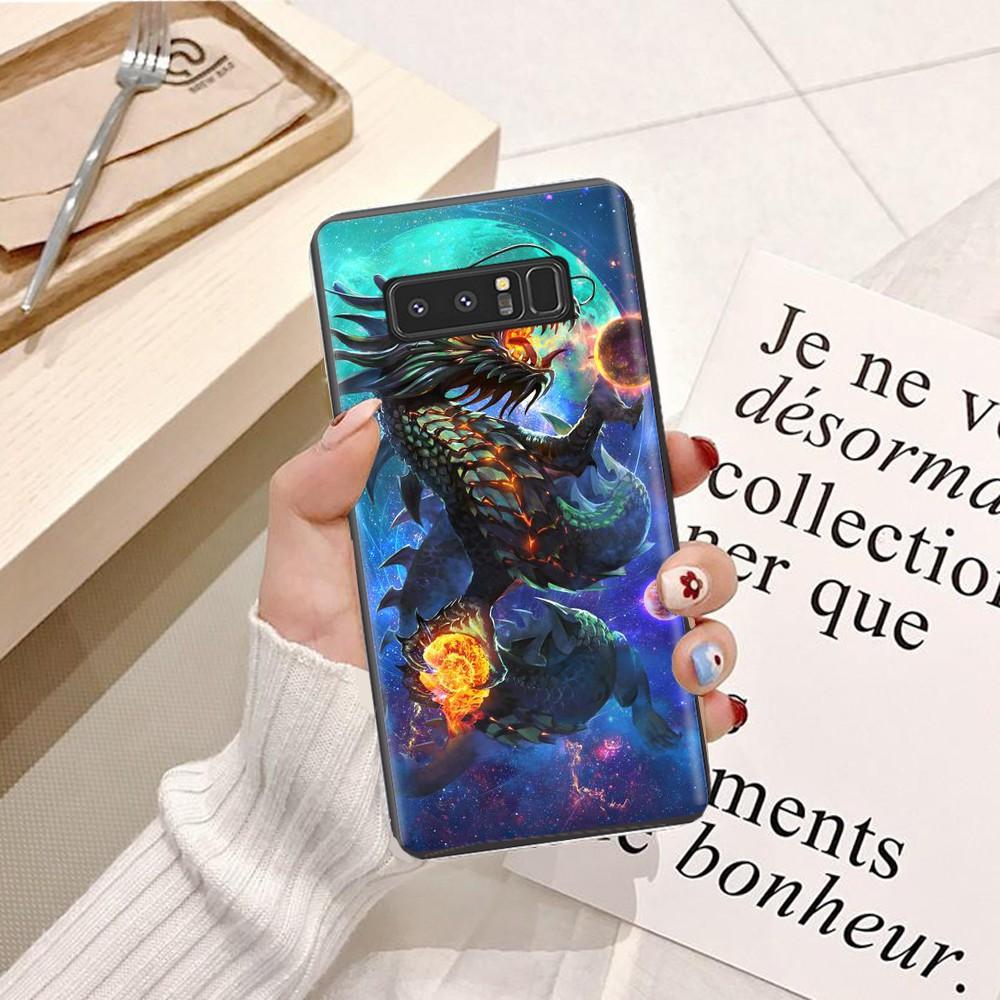 Ốp lưng dành cho điện thoại Samsung Note 3 Viền dẻo TPU  hình Rồng Xanh