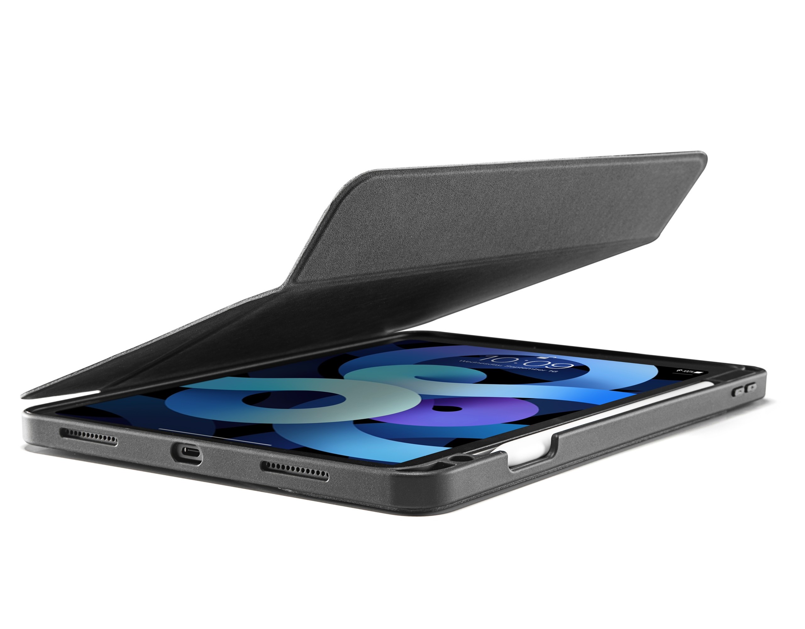 Bao Da For IPad 10.9 inch 2020 Tomtoc Từ Tính Đa Góc Smar-Tri Hỗ Trợ Sạc Không Dây Apple Pencil B02-005 - Hàng Chính Hãng
