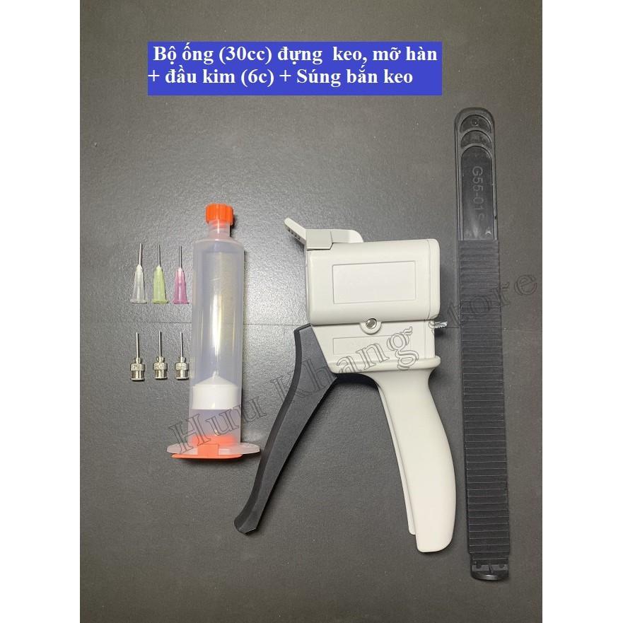 Bộ bơm keo, mỡ hàn 30cc