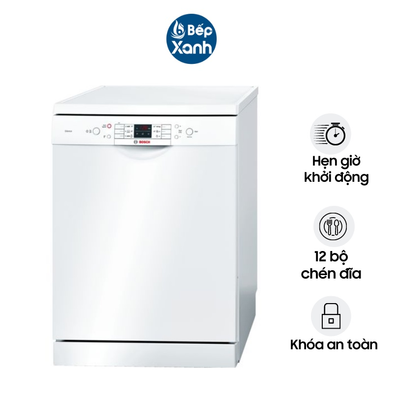 Máy Rửa Chén Độc Lập Bosch HMH.SMS63L02EA (Series 6) - 12 Bộ - 6 Chương Trình Rửa - Hàng Chính Hãng