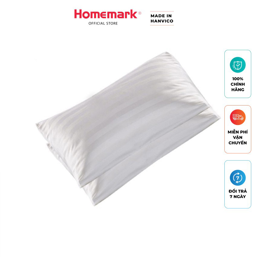 Đôi vỏ gối khách sạn cotton cao cấp Hanvico by Homemark có size trẻ em và 50x70 cm