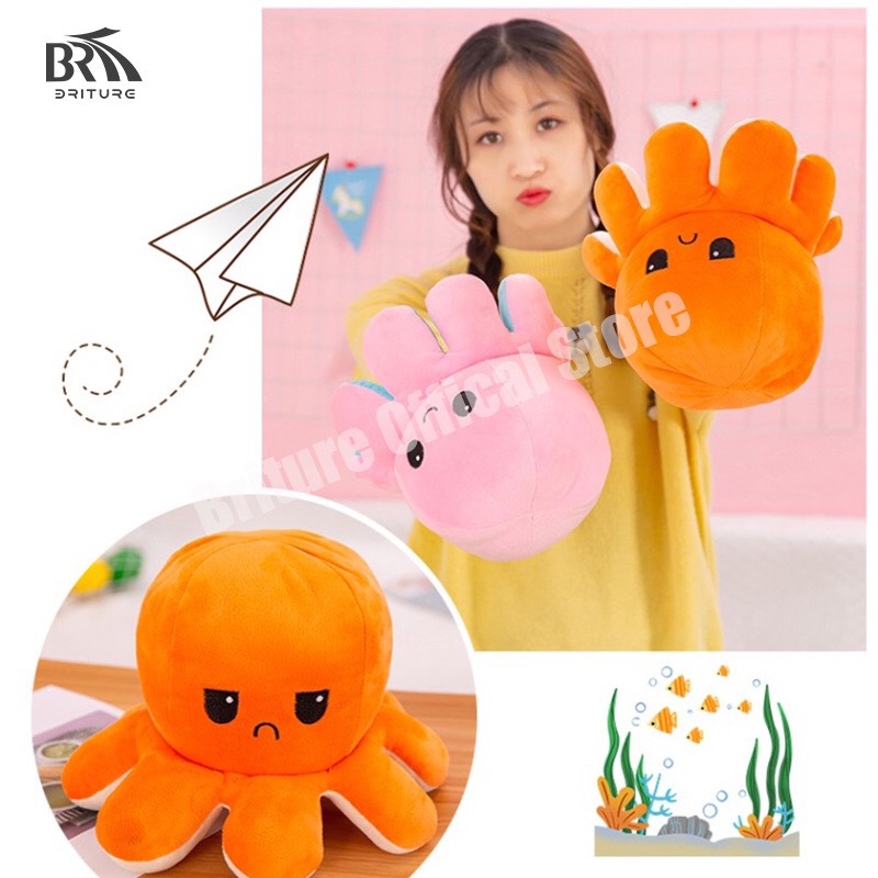 COMBO 2 THÚ BÔNG BẠCH TUỘC CẢM XÚC 20CM