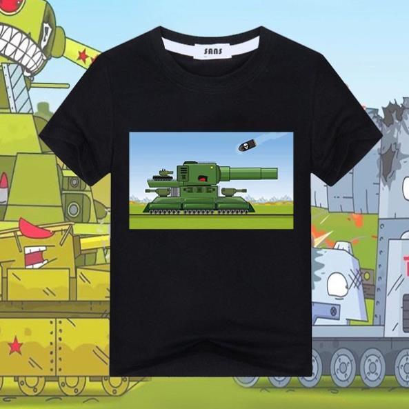 (SALE HOT) BST Mẫu áo thun in hoạt hinh xe tăng đại chiến đẹp - có size trẻ em giá rẻ