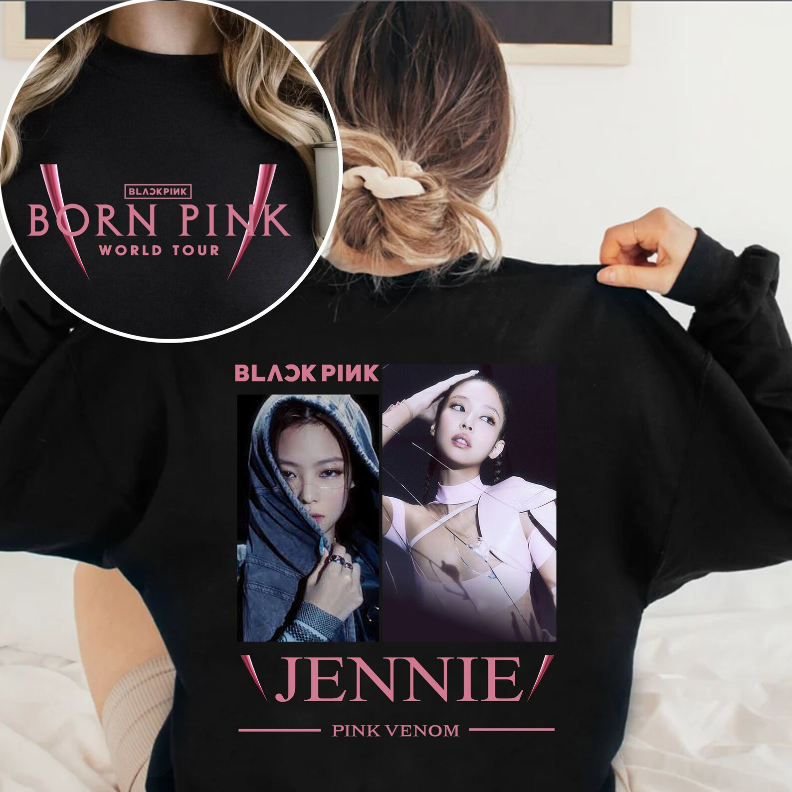 Áo sweater Blackpink born pink world tour venom