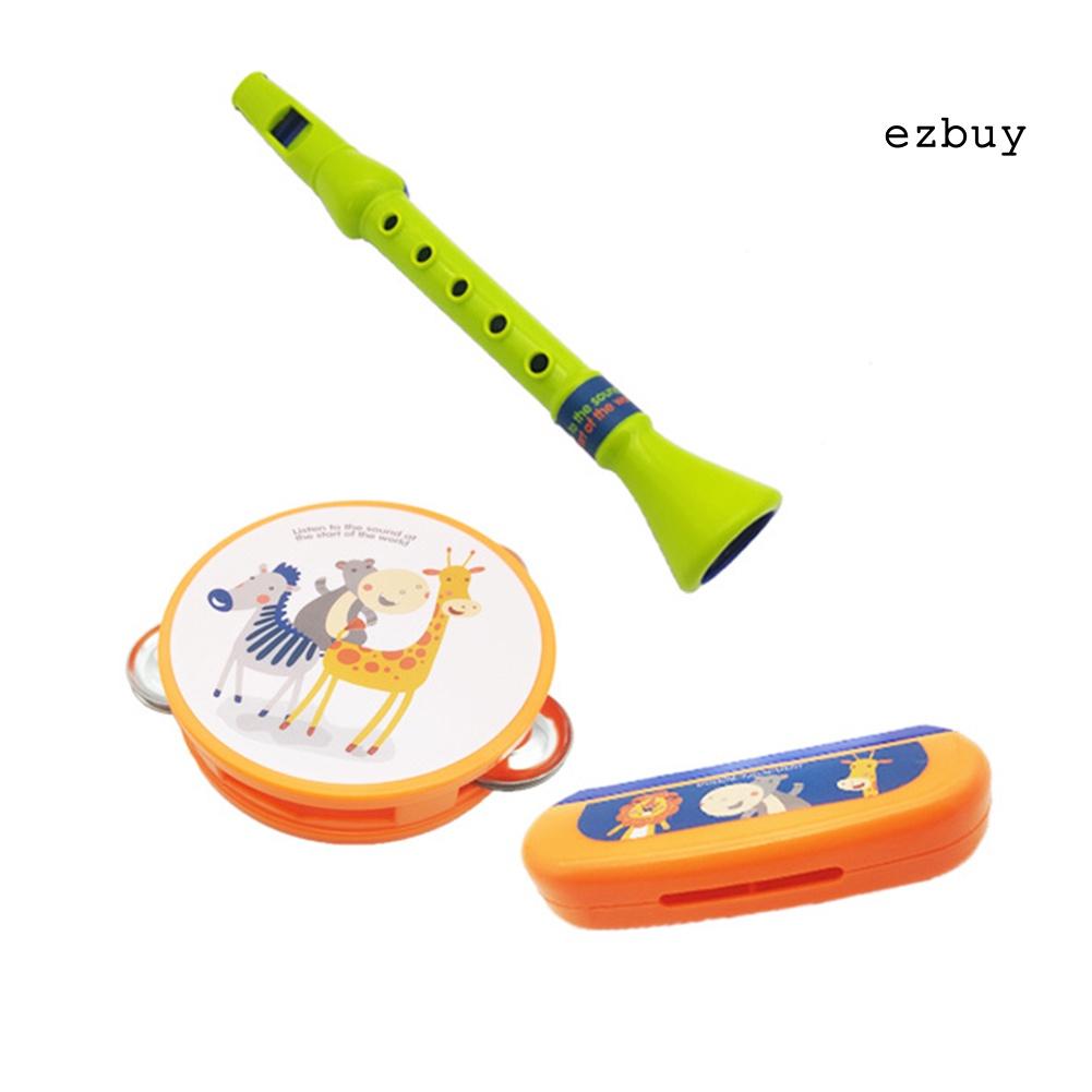 Set 3 Kèn Harmonica Hình Động Vật Hoạt Hình Cho Bé