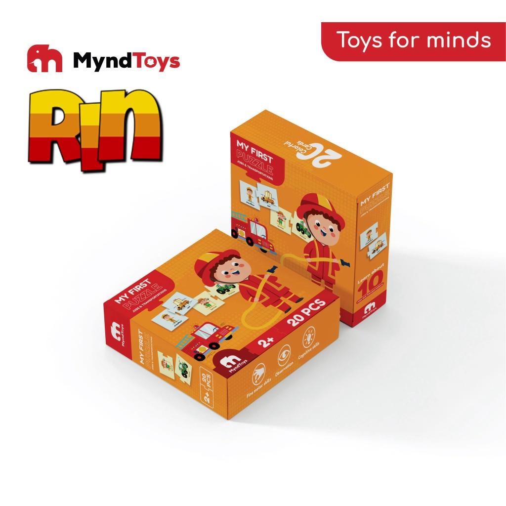 Đồ chơi ghép thẻ Myndtoys dành cho bé từ 2 tuổi, giúp bé tăng khả năng ghi nhớ, linh hoạt kỹ năng phối hợp tay và mắt -