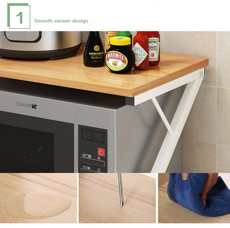 Kệ lò vi sóng mặt gỗ cao cấp RED0564