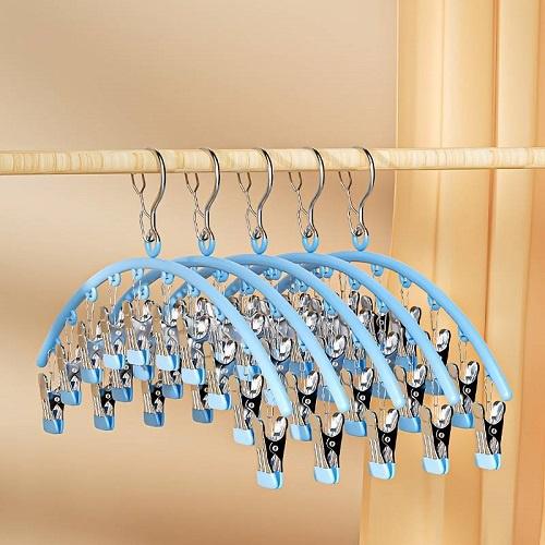Móc Treo Đồ Lót Quần Áo, Bộ 10 Móc Kẹp Vớ Chống Trượt Có Móc Khóa Chống Trượt Siêu Tiện Ghim Đ