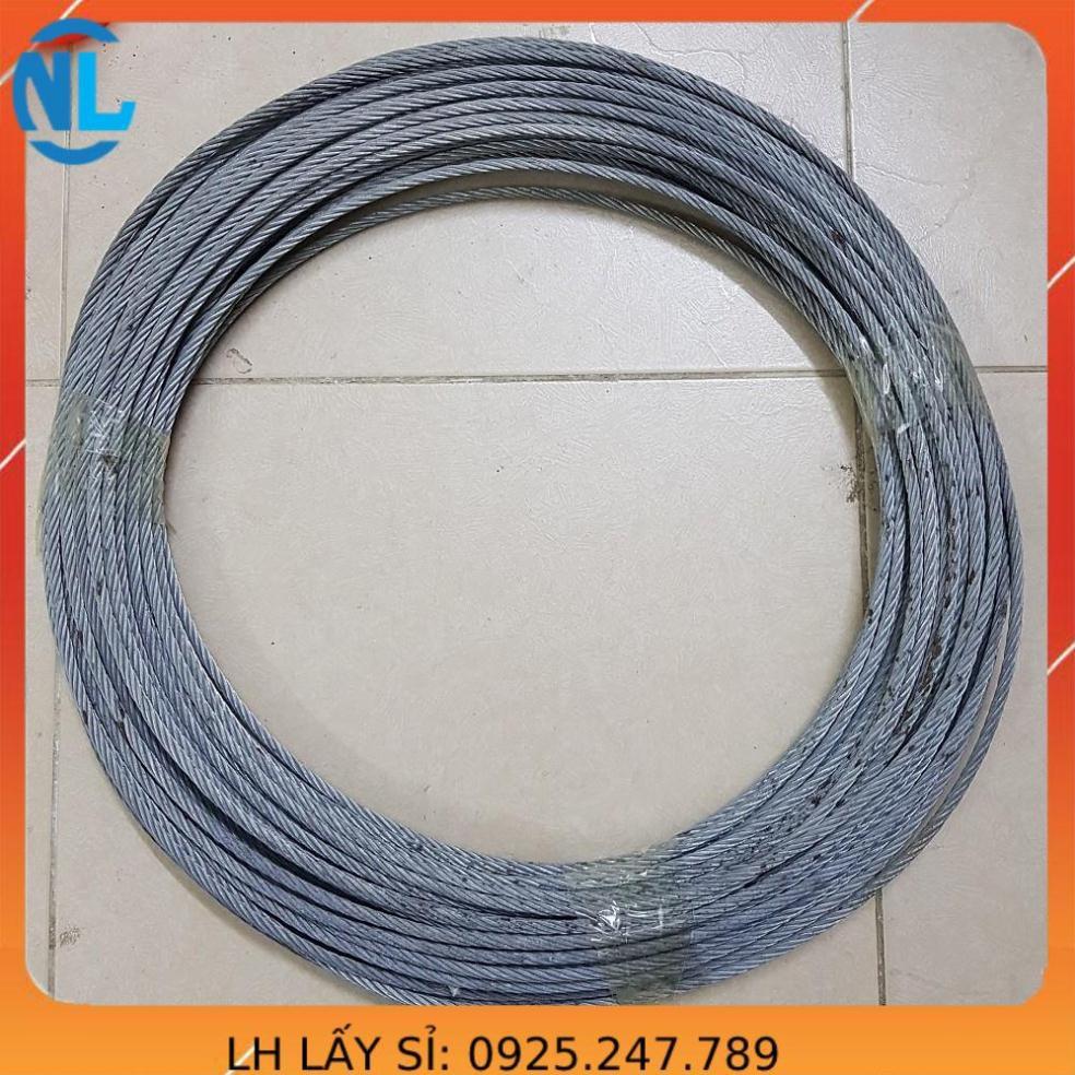 Dây cáp thép mạ 6mm tính theo như hình