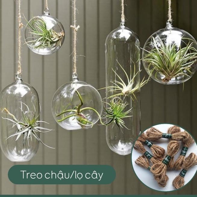 Dây thừng gai trang trí decor vintage làm đồ handmade trang trí 1 mét, 2 mét, 5 mét Trương Gia Túi Vải - Túi Canvas