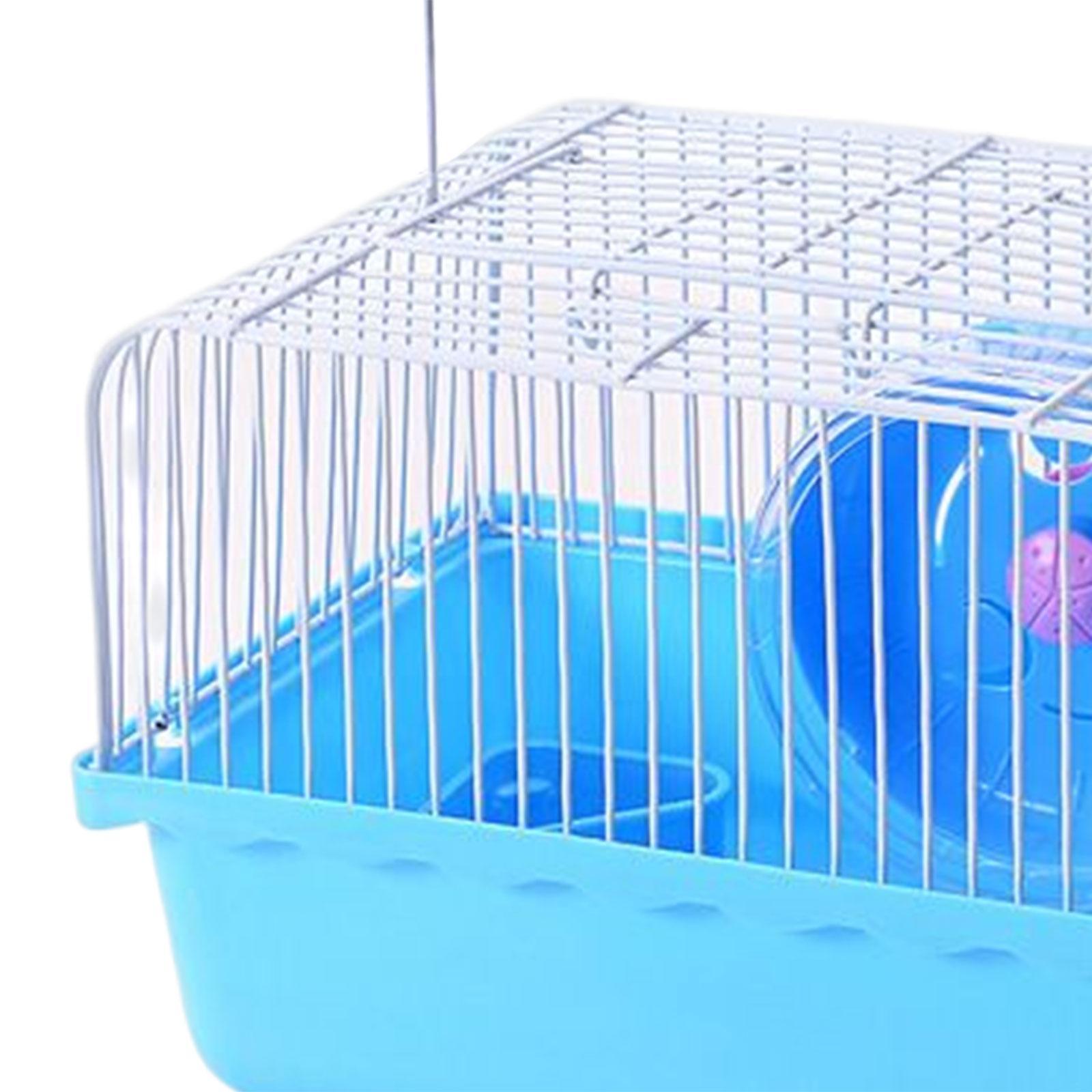 Hamster Cage Small Water Bottle Travel Cages for Gerbil Habitat House Pet Supplies