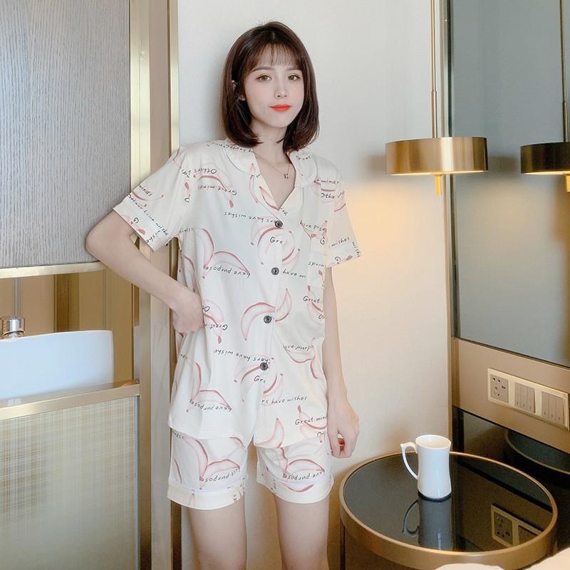Đồ Bộ Pijama Cộc Mặc Nhà, Bộ Ngủ Nữ Cộc Nhiều Màu Dễ Thương CCCP11