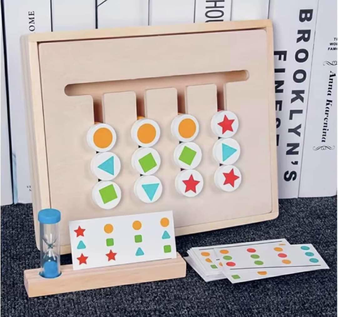 Đồ Chơi Xếp Hình, Đồ Chơi Trí Tuệ Cho Bé, Four Colors Game, Đồ Chơi Cho Bé Trai, Bé Gái, Quà Tặng Sinh Nhật