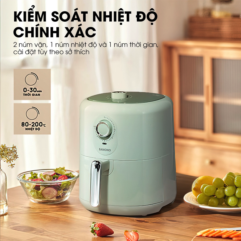 Nồi chiên không dầu Samono 4 Lít SW-AFBE04 - Hàng chính hãng