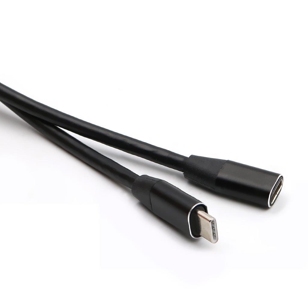 2X Type C USB 3.1 Male to USB-C Female Extension Data Cable Extender Cord