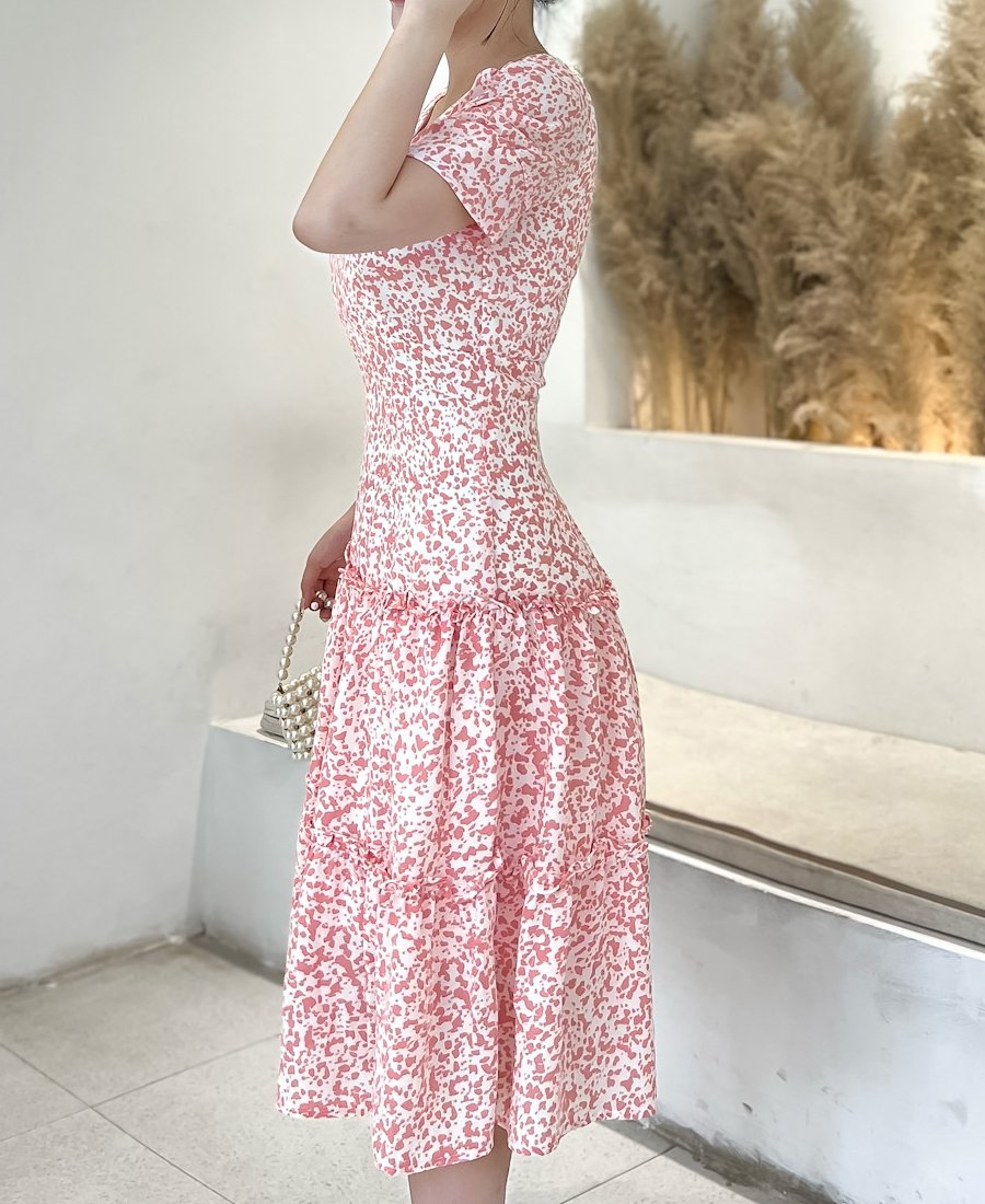 Đầm vol 3 tầng cổ đắp chéo sang trọng D067- Lady fashion- Khánh Linh Style
