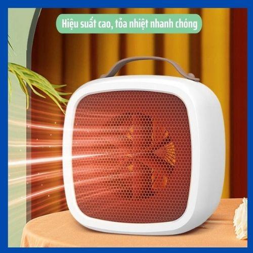 Quạt Sưởi Ấm Mini cầm tay cho bé, Máy Sưởi Cho Phòng Ngủ Mùa Đông 500W, không phát sáng, không gây bỏng,không tiếng ồn