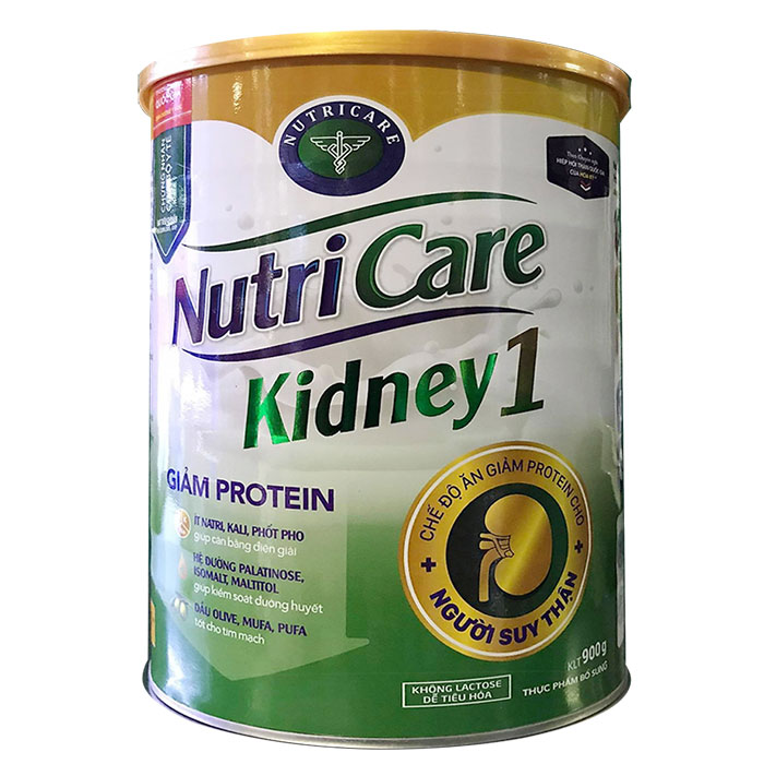 Sữa Kidney 1 900g của NutriCare - Chế độ ăn giảm Protein cho NGƯỜI SUY THẬN (Dành cho người cao tuổi)