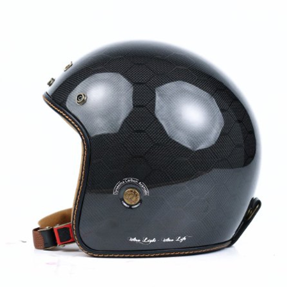 Mũ Bảo Hiểm 3/4 BULLDOG HELI CARBON