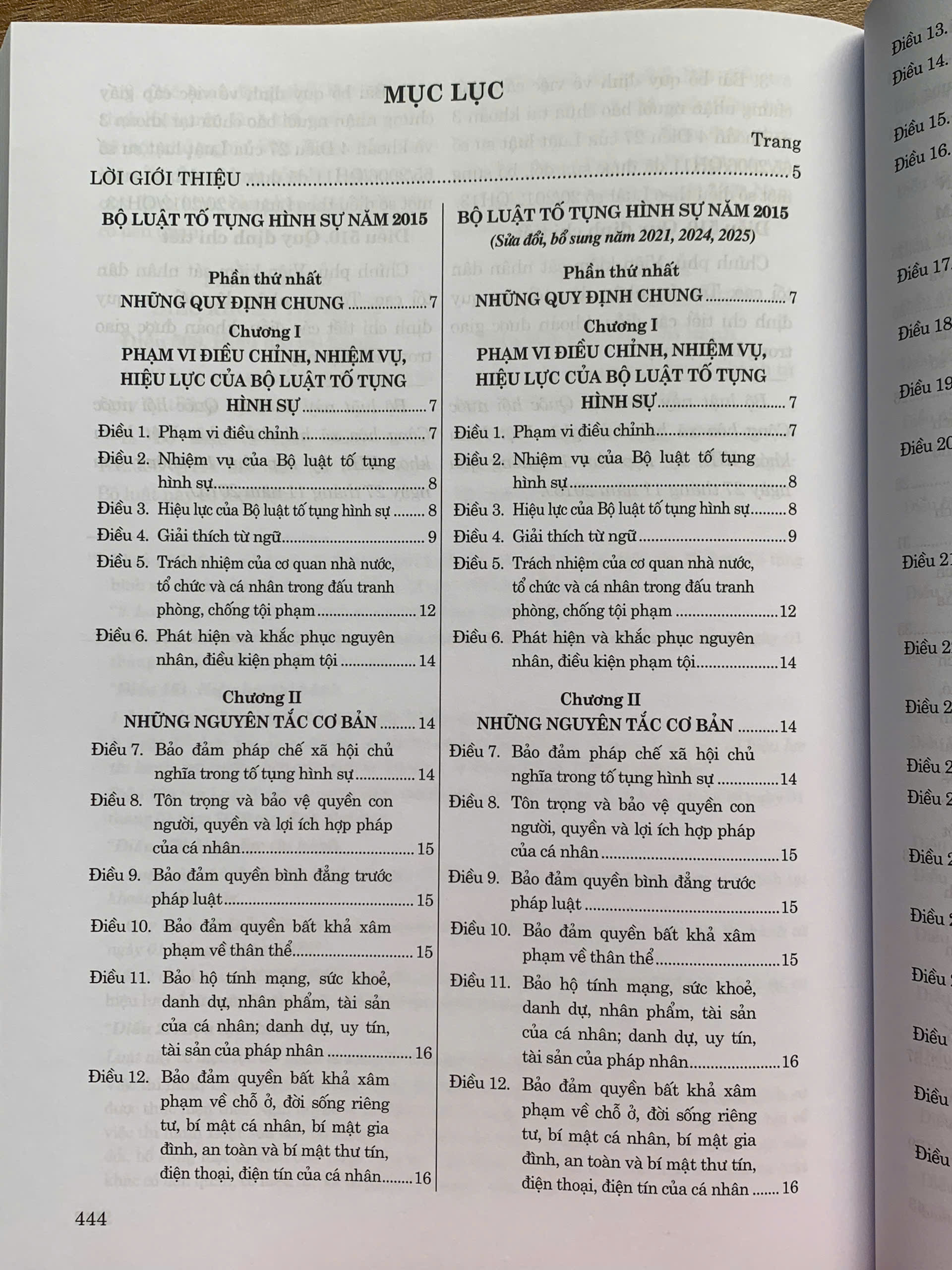 So sánh Bộ luật Tố tụng hình sự năm 2015 qua các lần sửa đổi, bổ sung (năm 2021, 2024, 2025)