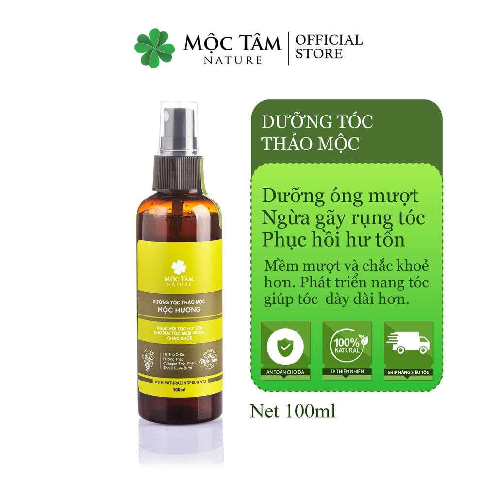 Xịt Dưỡng Tóc Thảo Mộc Mộc Hương 100ml - Phục Hồi Hư Tổn Tóc Mềm Mượt (Mộc Tâm Nature)