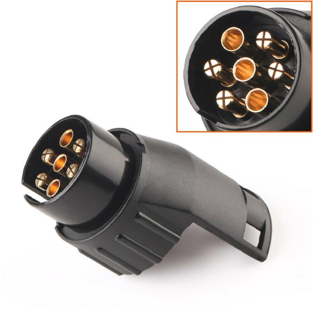 Car Trailer Truck 7 Pin to 13 Pin Plug Adapter Converter Tow Socket 12V
