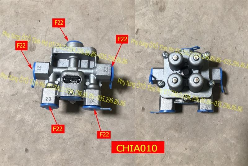 Chia hơi 4 núm HOWO lỗ 22 SORL 35150080390