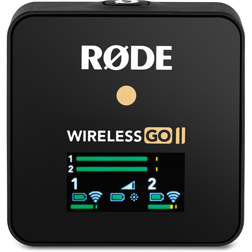 Rode Wireless GO II - Micro Thu Âm Không Dây Cao Cấp Cho Máy Ảnh, Tự Động Lưu Bản Ghi, Hoạt Động 7 Giờ (2 phát 1 thu) - Hàng nhập khẩu