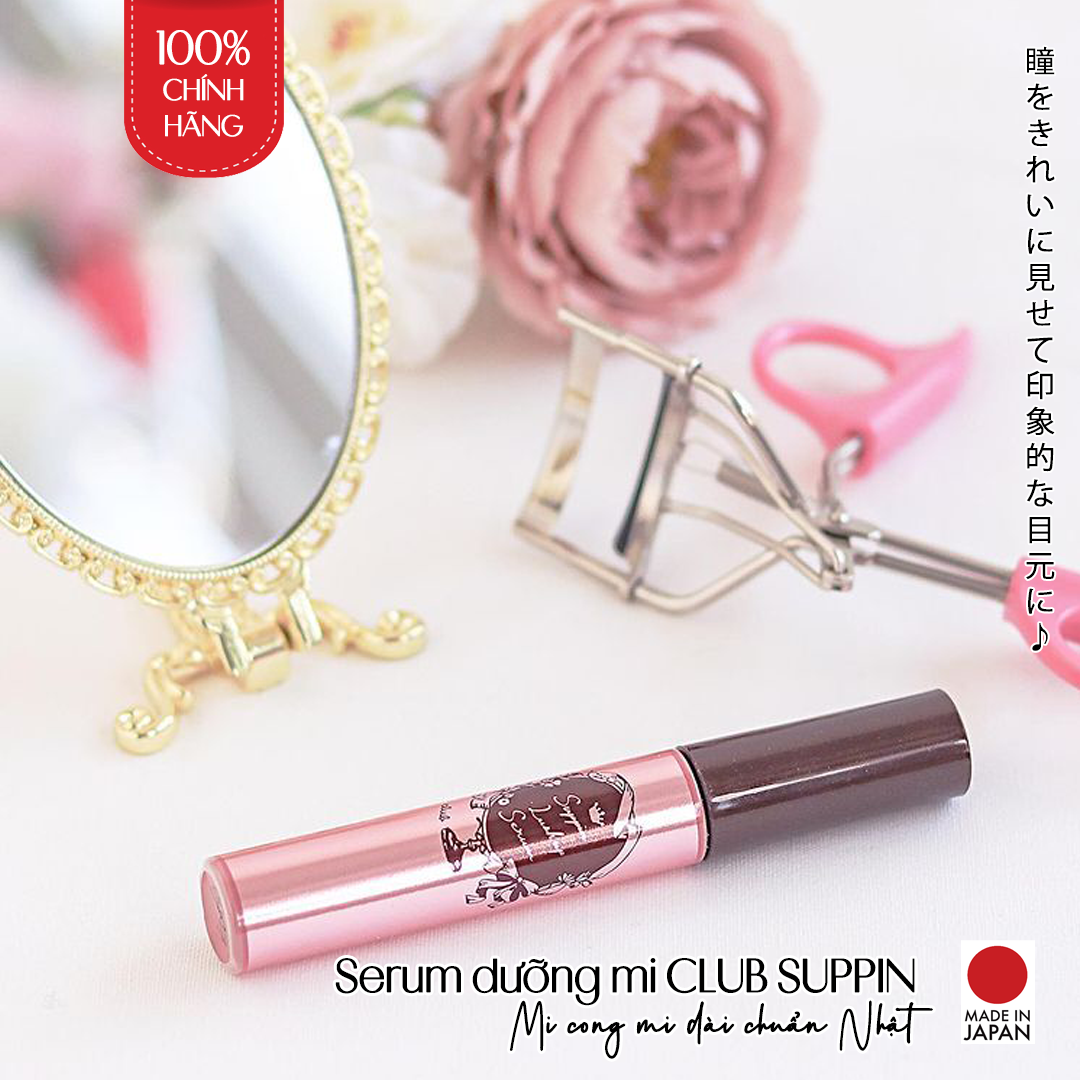 Serum Tinh Chất Dưỡng Dài, Dày Mi Nhật Bản Chiết Xuất Tơ Kén Tằm Club Suppin Lash Up Serum