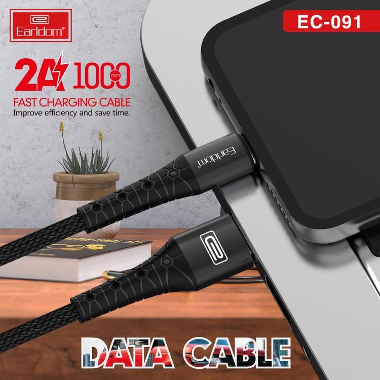 DÂY SẠC BỌC SỢI ĐẦU RA EARLDOM EC-091 Hàng Chính Hãng