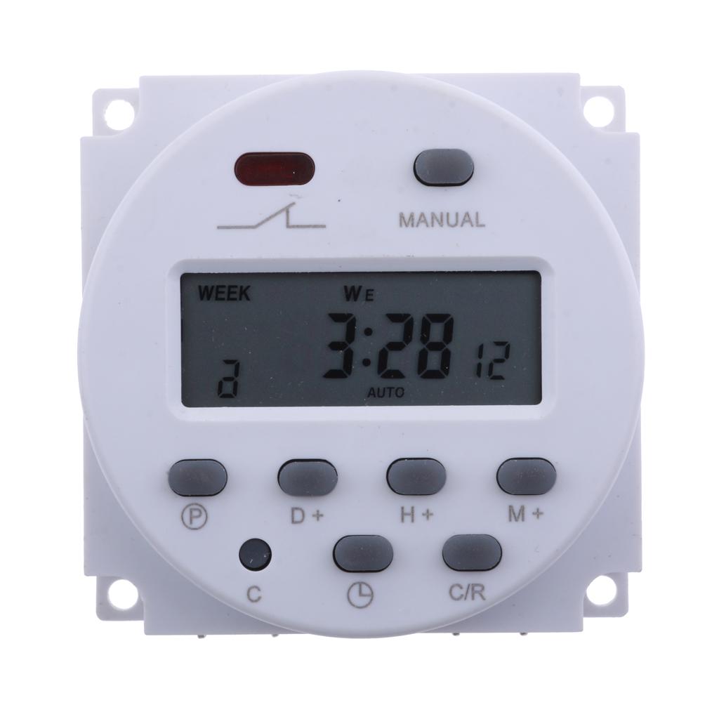 2xDC 12V Digital LCD Programmable Timer Relay Time of Weekly Electronic