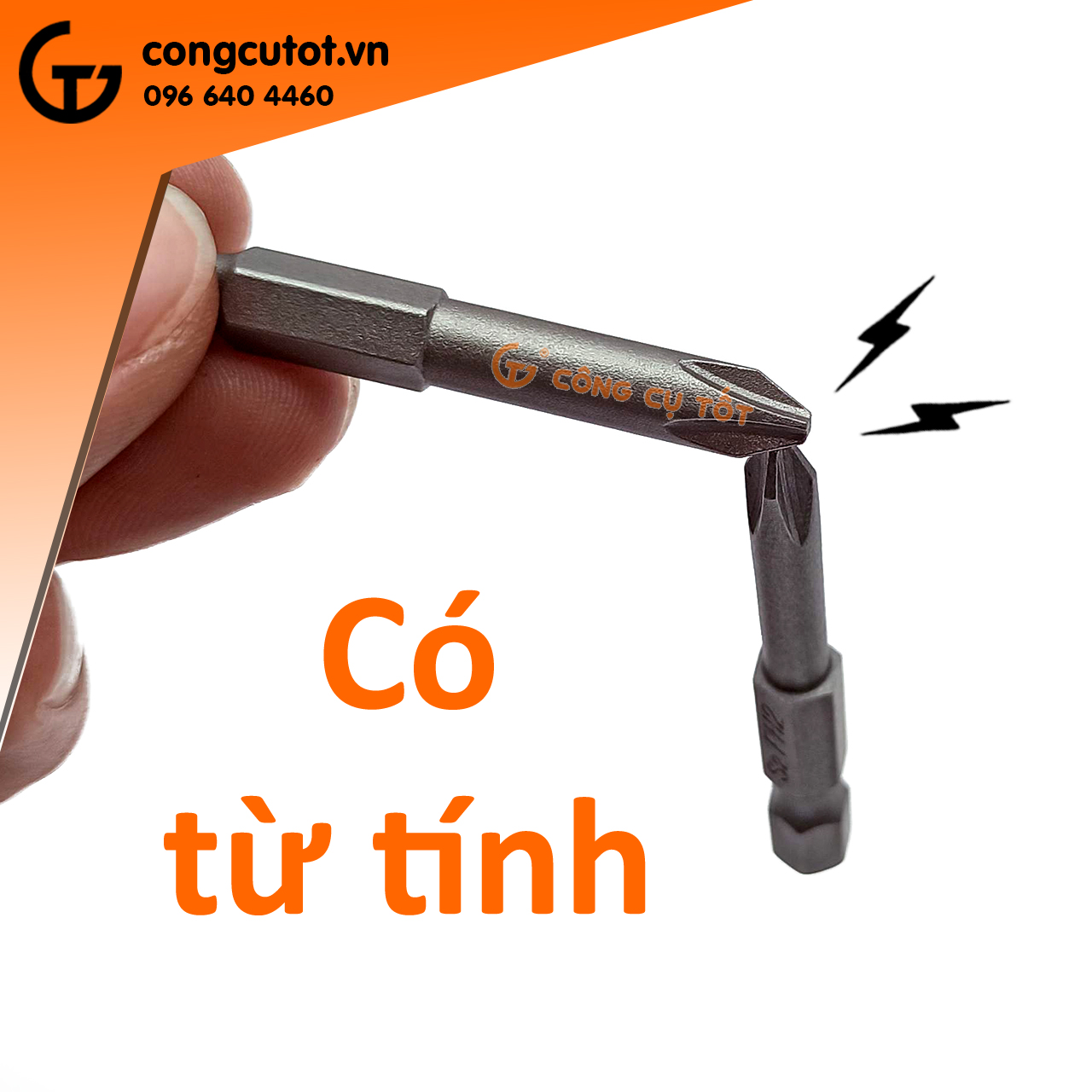 Bộ 12 đầu bắt vít 4 cạnh chuôi lục thép S2 PH00 - PH2 dài 50mm