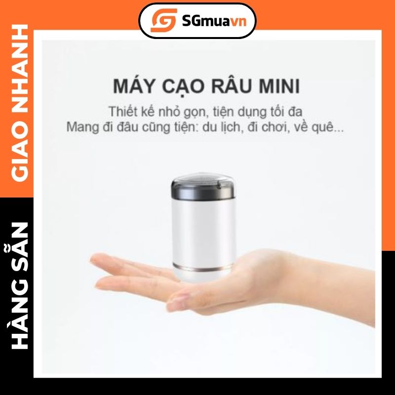 Máy cạo râu cầm tay mini, tiện lợi, mang đi du lịch, có thể sạc USB qua nhiều thiết bị