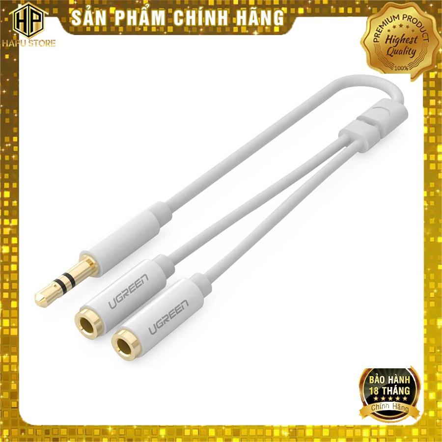 Cáp chia âm thanh 1 ra 2 Ugreen 10739 - Cáp Audio 3.5mm chính hãng - Hàng Chính Hãng