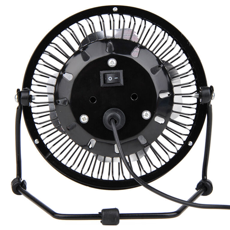 Quạt USB Mini Fan Lồng Sắt 4 inches Doublepow Cầm Tay Cho Dã Ngoại (Màu Ngẫu Nhiên)