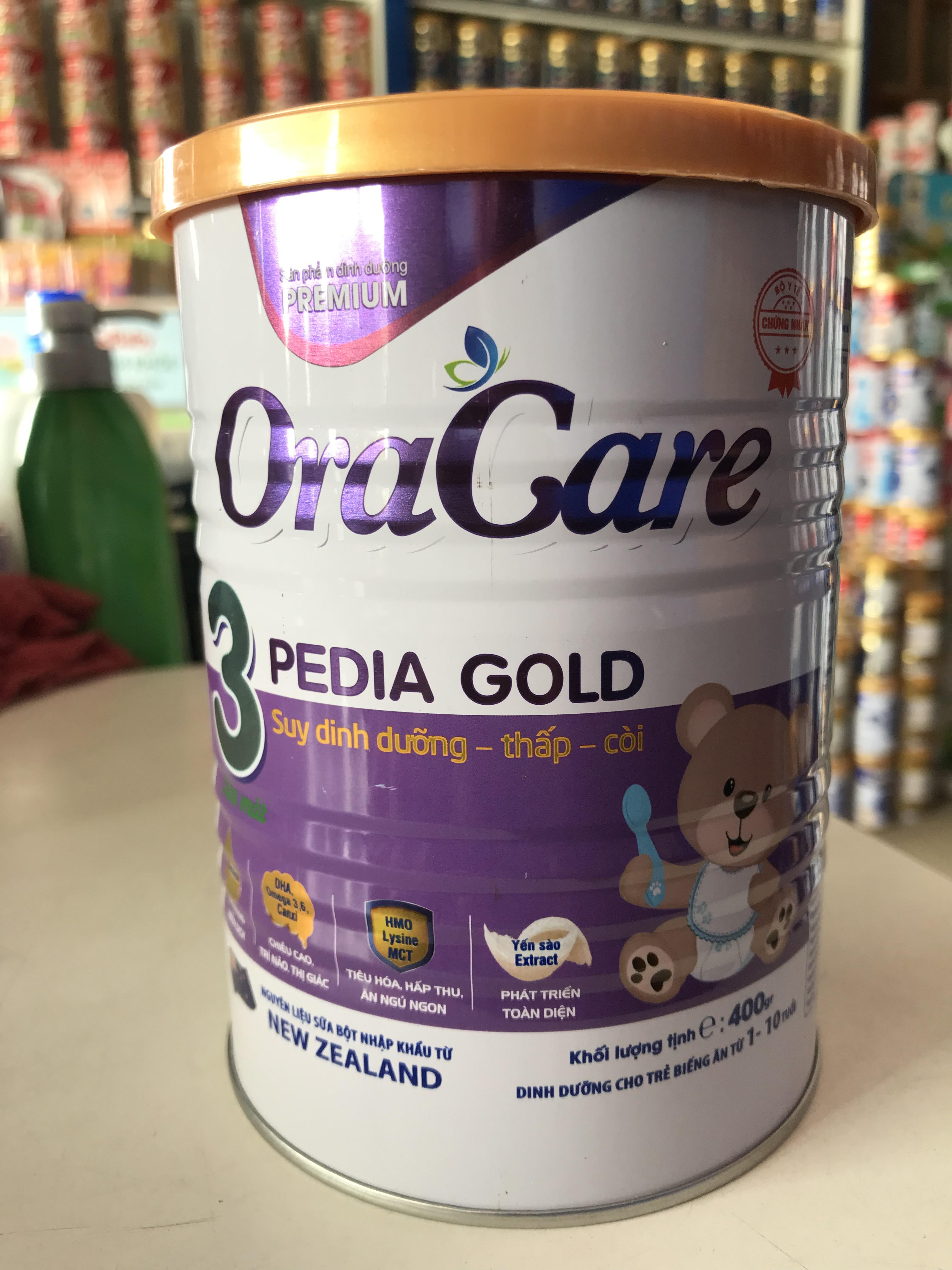 Sữa công thức OraCare step 3 lon 400g - Dinh dưỡng cho trẻ biếng ăn từ 1 - 10 tuổi.