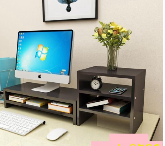 Set Kệ màn hình máy tính, kệ 3 tầng tiện dụng!