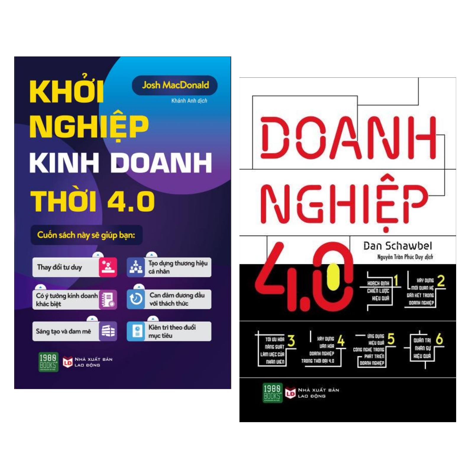 Combo Sách Kinh Tế Hay Dành Cho Doanh Nhân Phát Triển Doanh Nghiệp Thời 4.0:  Khởi Nghiệp Kinh Doanh Trong Thời 4.0 +  Doanh Nghiệp 4.0