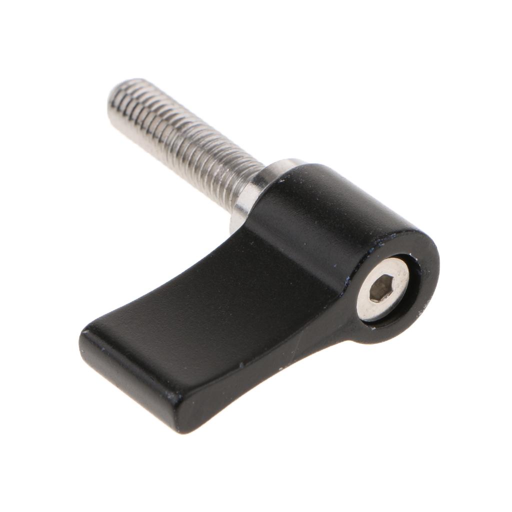 M5 Rotating Knob Handle Thumb Lever Screw for Rod Clamp - Black