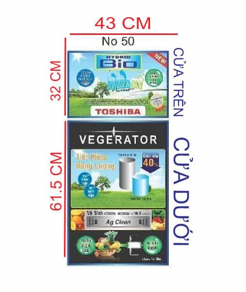 TEM DECAN DÁN TỦ LẠNH  - Các hãng