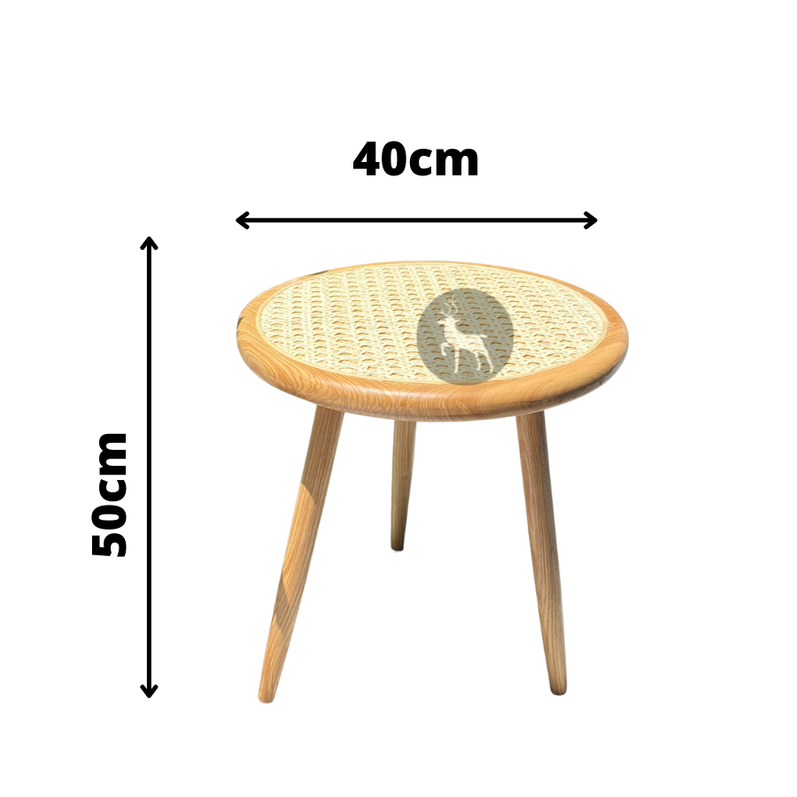 Combo bàn ghế mây tre đan tự nhiên phù hợp cho quán cafe / bộ decor gia đình / ban công - 1 bàn