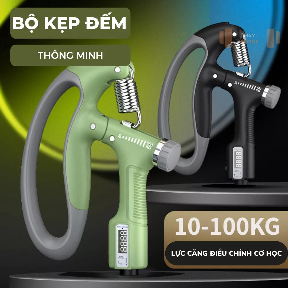 Kìm Bóp Tay, Kìm Tập Cơ Tay, Dụng Cụ Tập Gym Tại Nhà Điều Chỉnh Lực Có Đếm 10-100kg, Kìm Bóp Tay Thông Minh Đếm Số