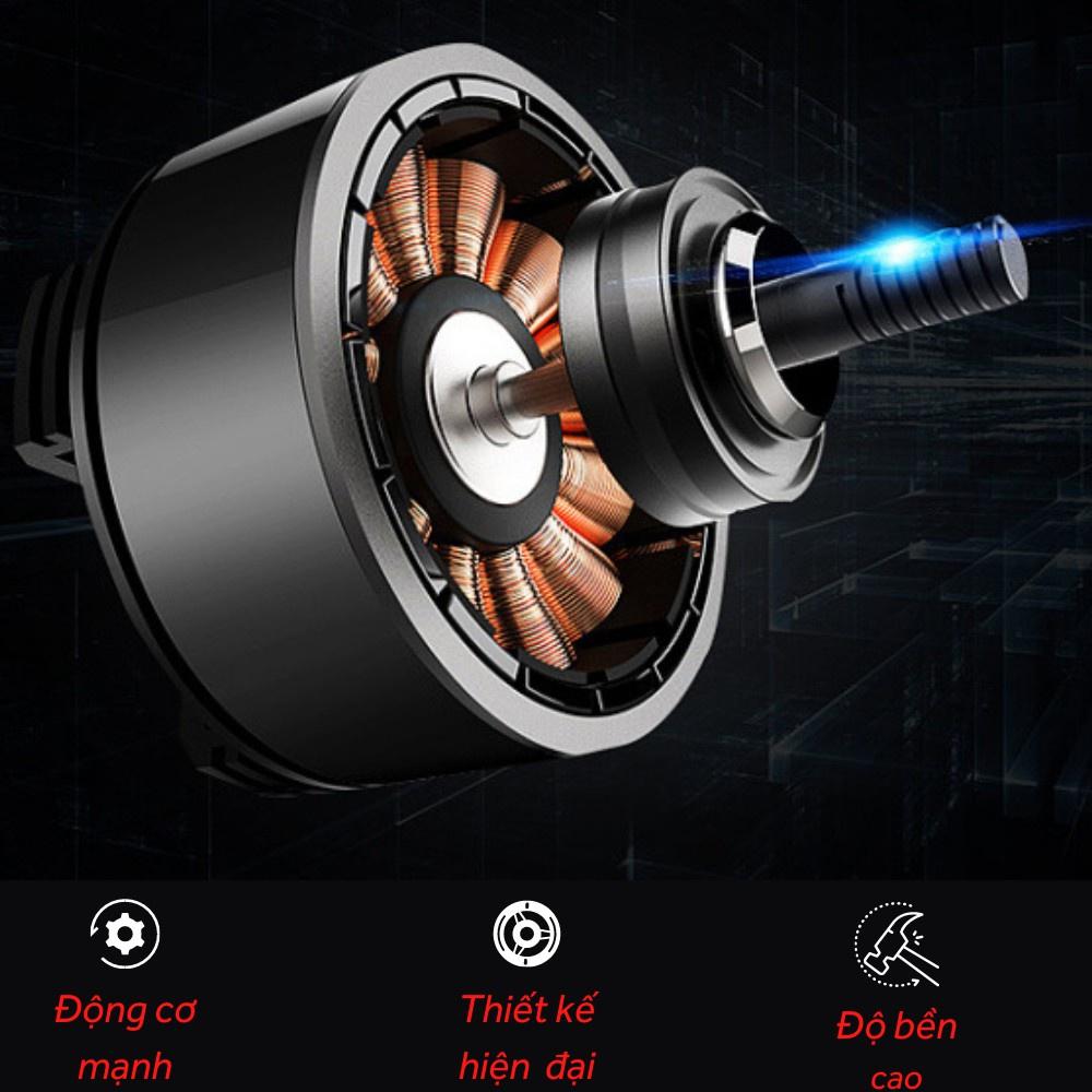 Quạt Đôi Mini Trên Ô Tô, Xe Tải 12V, 24V Máy Khỏe, Chạy Êm