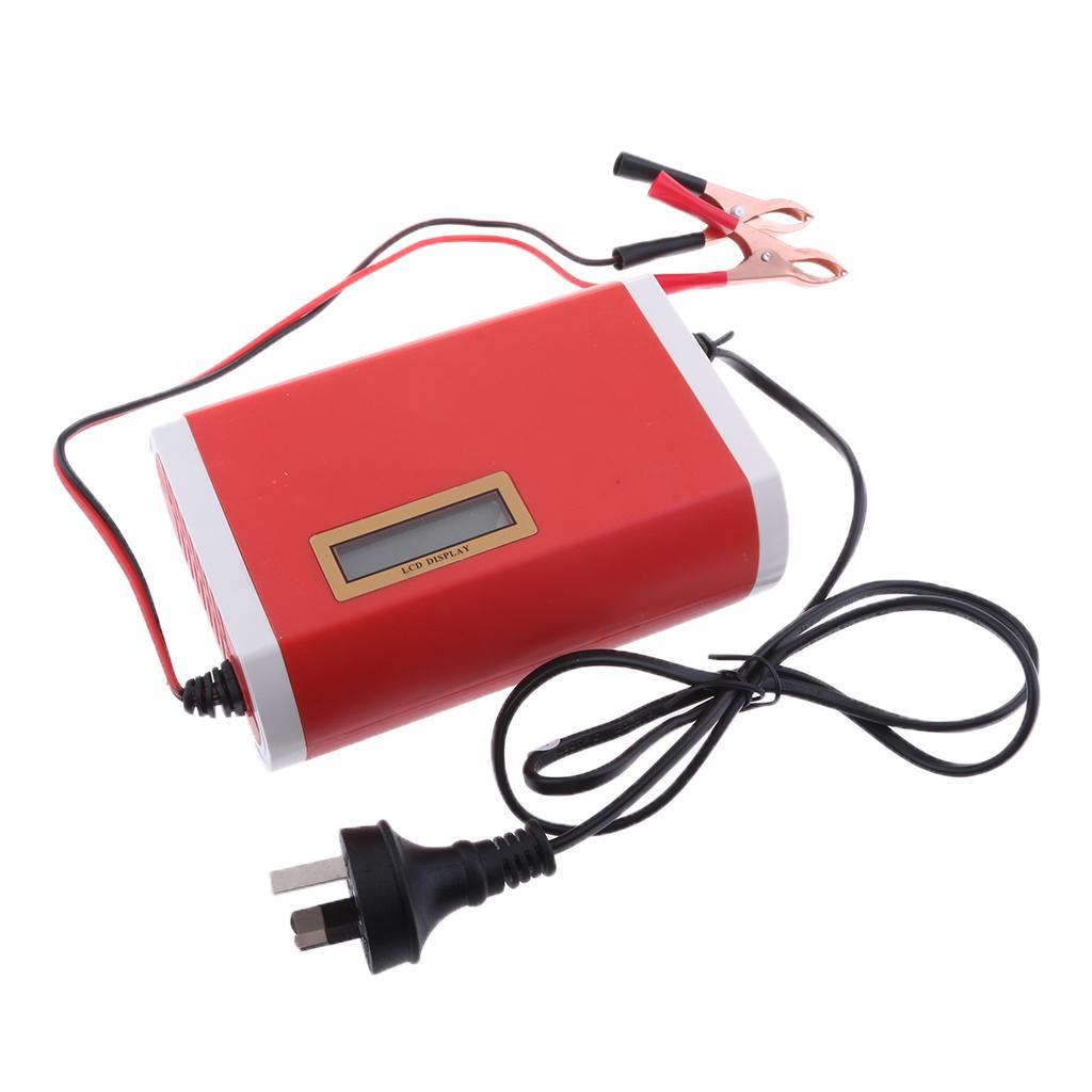 12V 6A Smart Intelligent Pulse Battery Charger/Repair LCD for Motorcycle