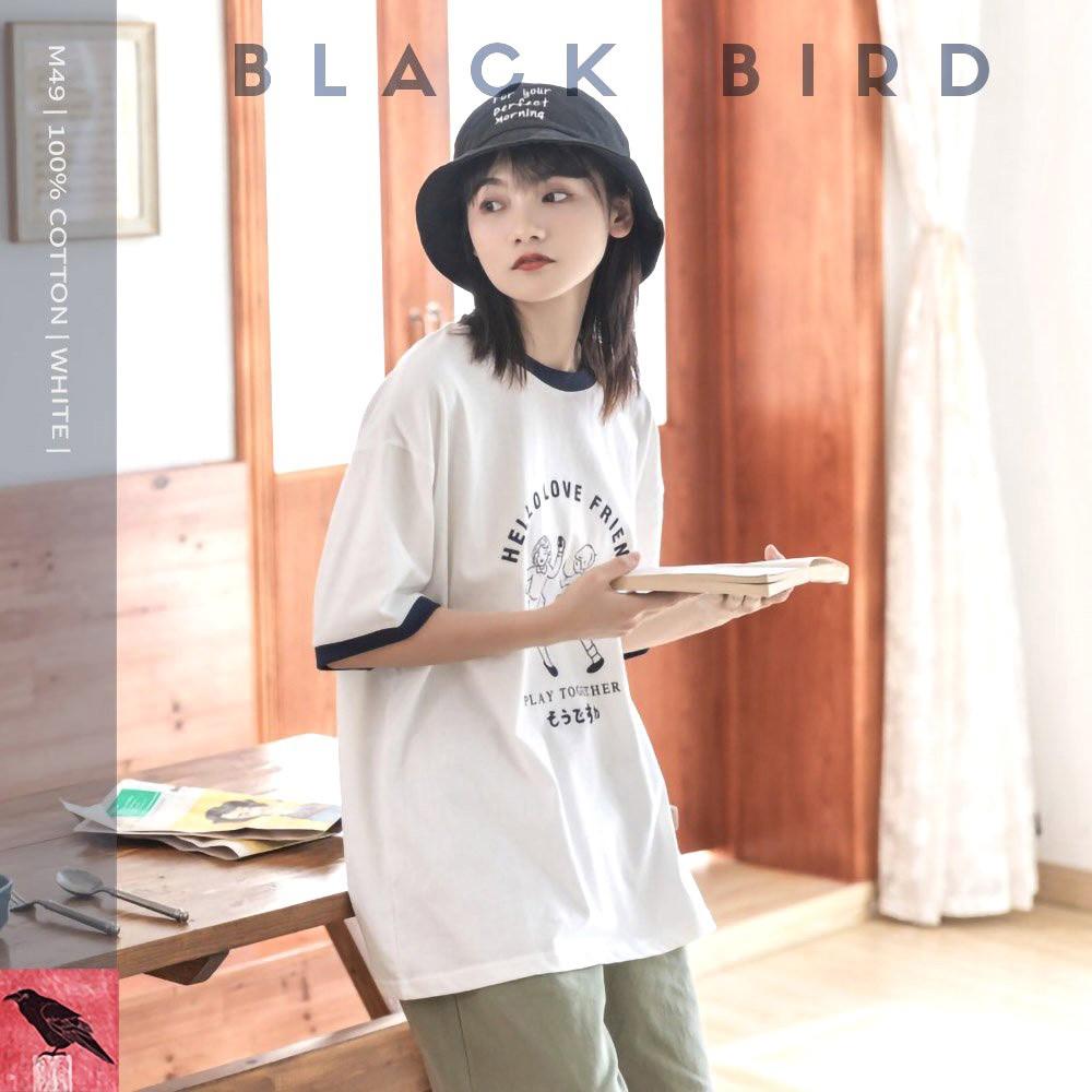 ÁO PHÔNG NAM NỮ M49 | HELLO LOVE FRIEND