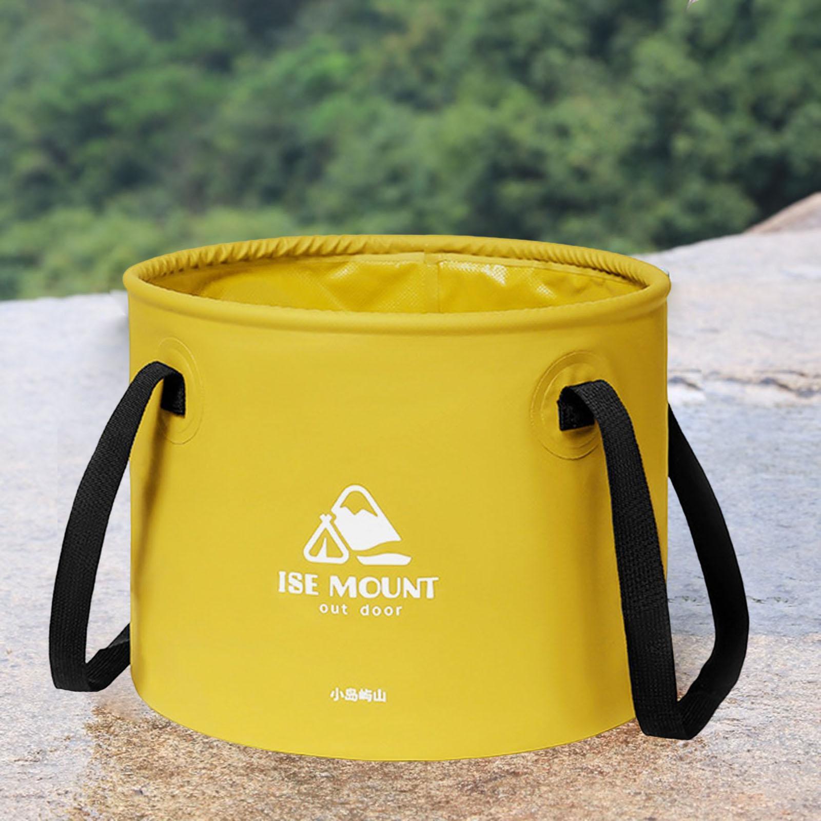 Round Collapsible Bucket 10L Water Container Durable Multifunction for Car Washing