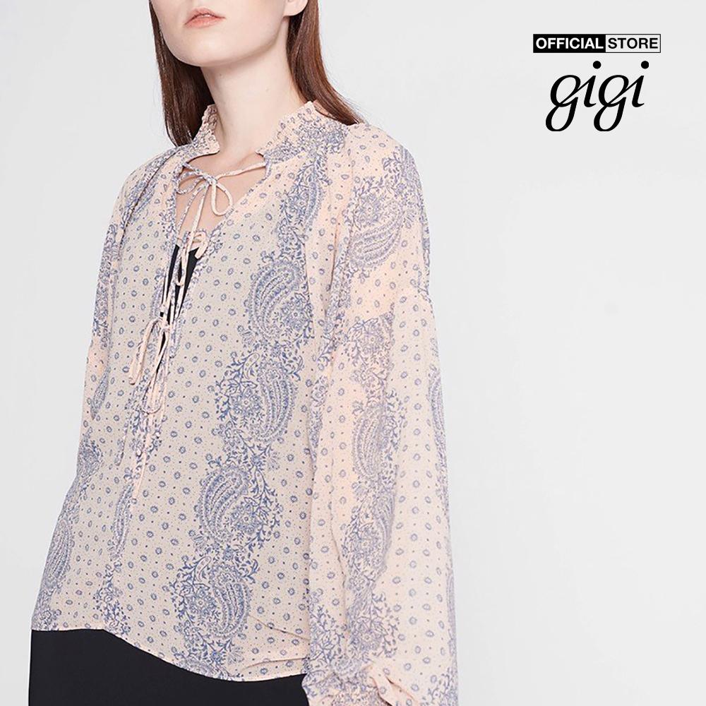 GIGI - Áo kiểu nữ phom suông tay dài Boho G11102022330