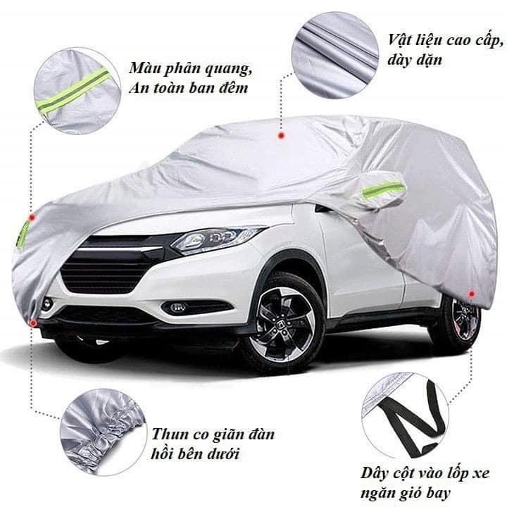 Bạt Phủ Xe Ô Tô 3 Lớp Tráng Nhôm Cao Cấp, Áo Trùm Bảo Vệ Xe TOYOTA CAMRY